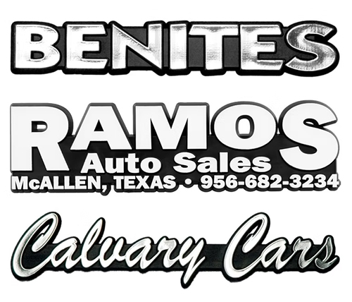auto nameplates